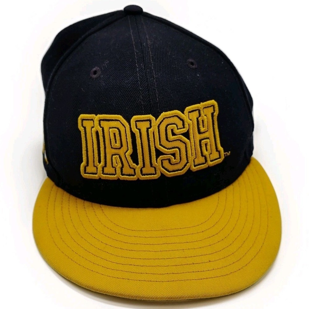 New Era Notre Dame Fighting Irish 9FIFTY Snapback Hat Black Gold Men
